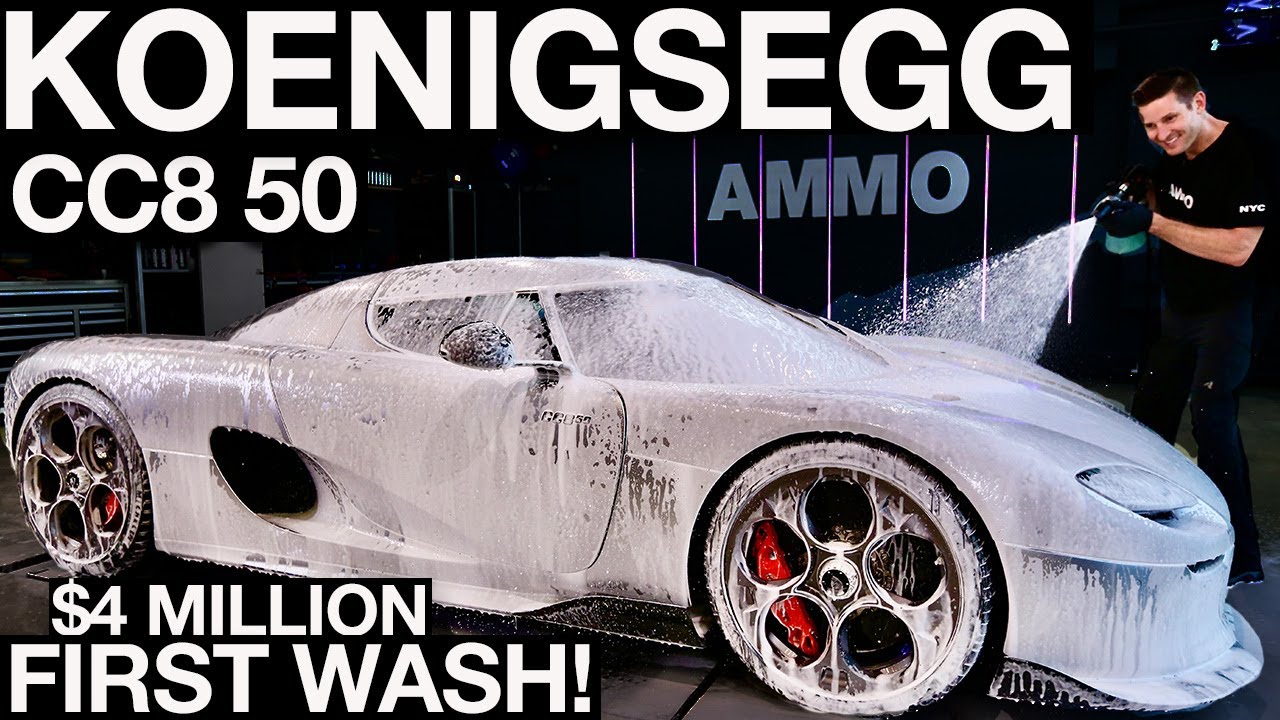 Koenigsegg CC850 Первая мойка и поездка на БЕЗУМНОМ ручном гиперкаре!
