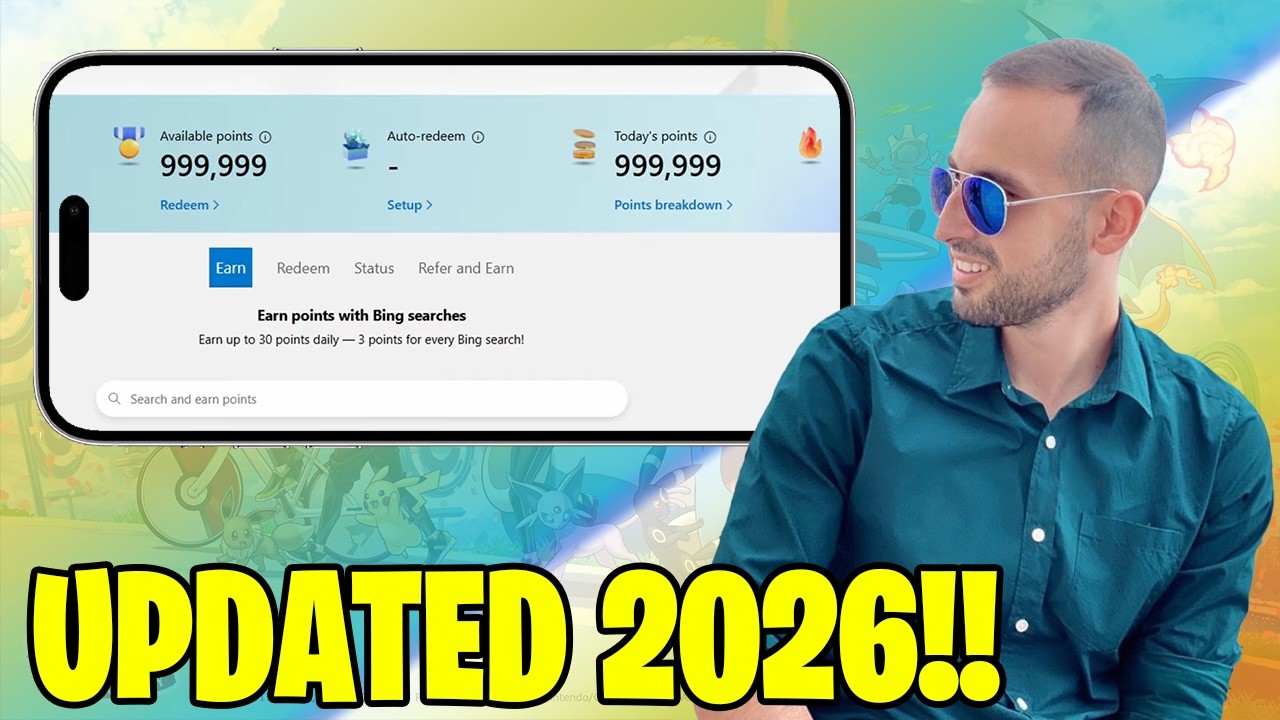 How to get Microsoft Rewards Points FAST! - UPDATED FREE Microsoft Rewards Points 2026