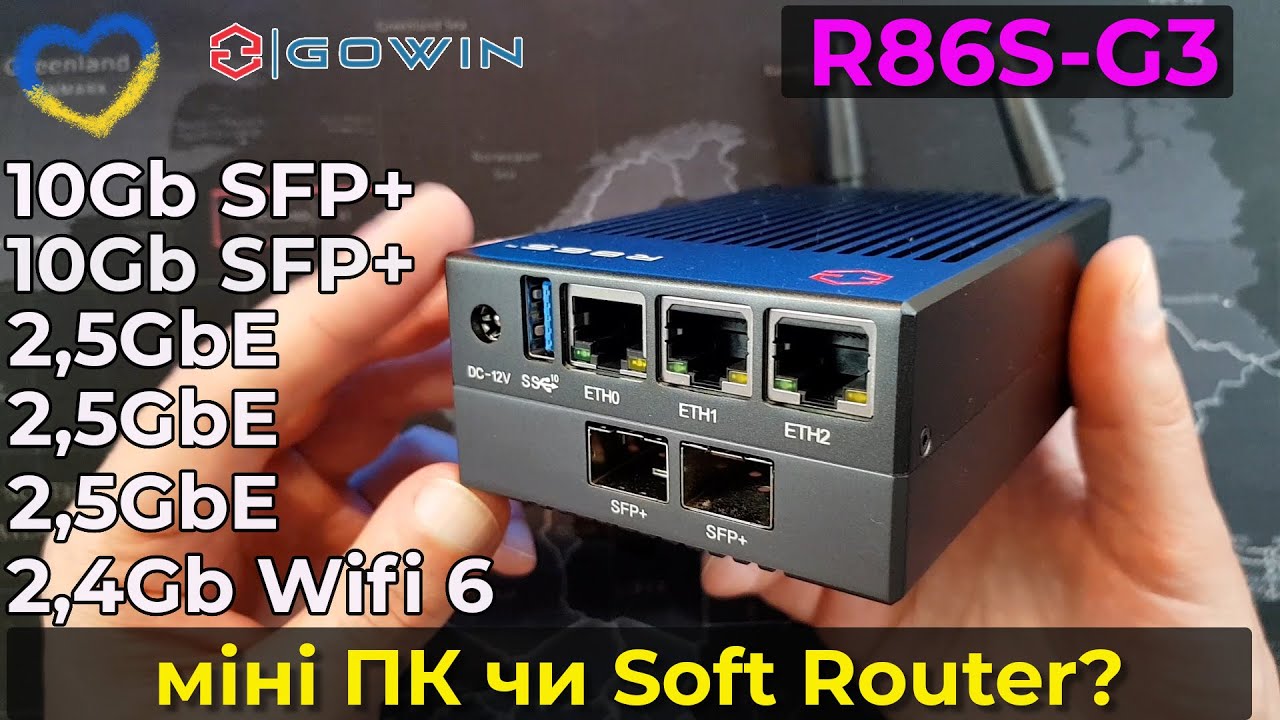 Обзор необычного мини ПК Soft Router Gowin R86S G3. Intel 2.5GbE, SFP+ 10Gb, Intel Silver N6005.