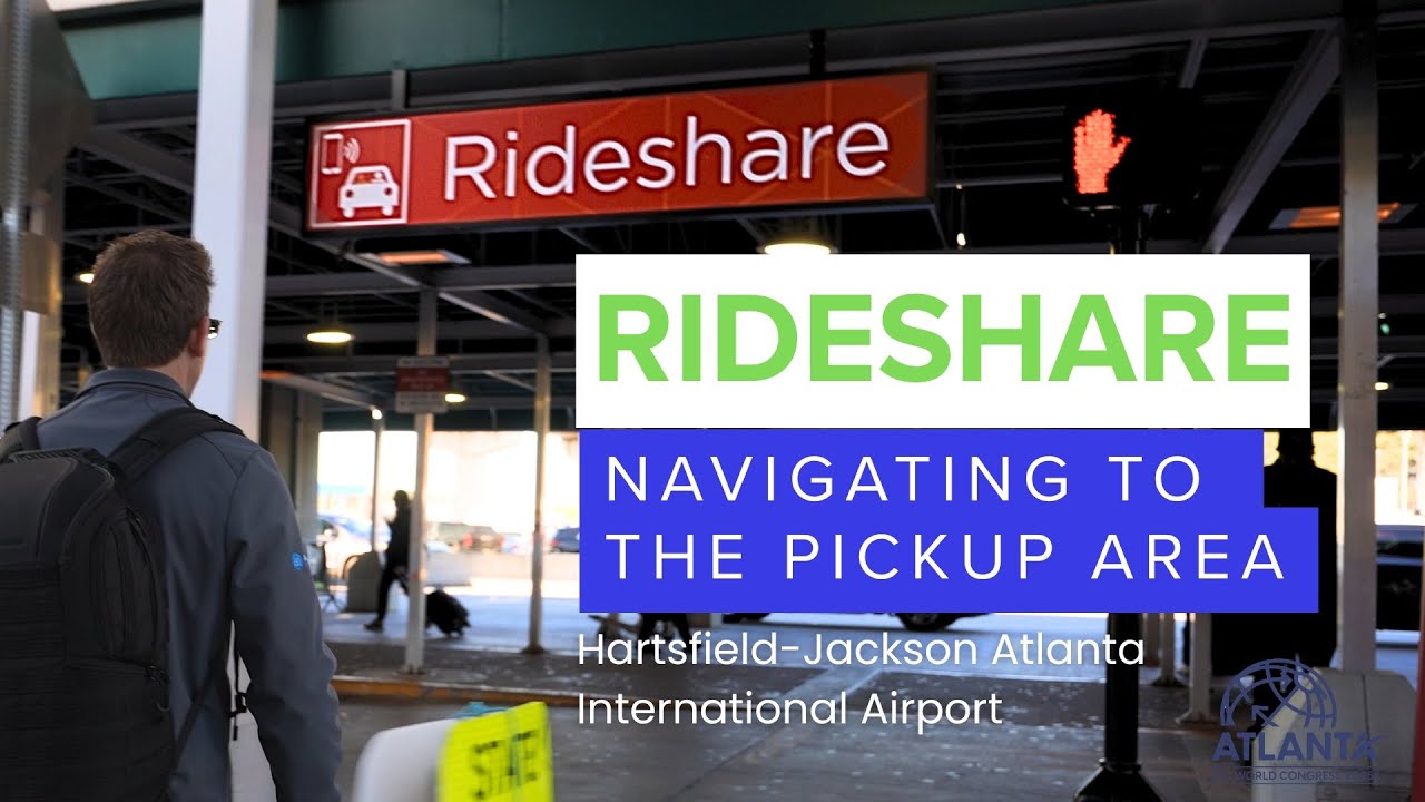 Navigate to the Rideshare Area at the Hartsfield-Jackson Atlanta International Airport #uber #lyft