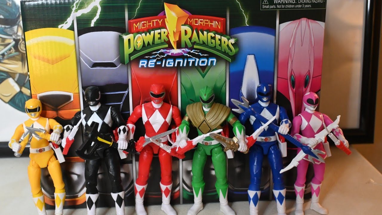 Mighty Morphin Power Rangers: Re-Ignition - Action Figure 6-Pack Unboxing - Playmates Toys
