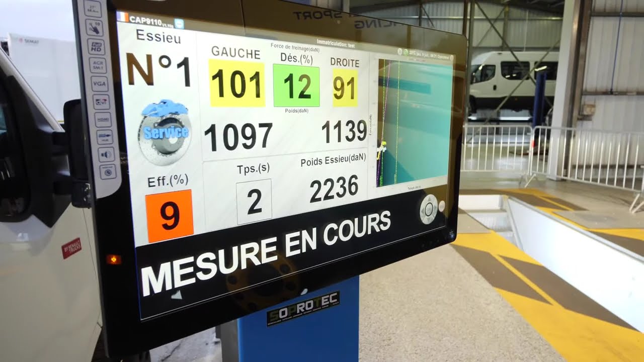 Banc de freinage Poids Lourds CAP9110｜Capelec HGV Brake Tester CAP9110