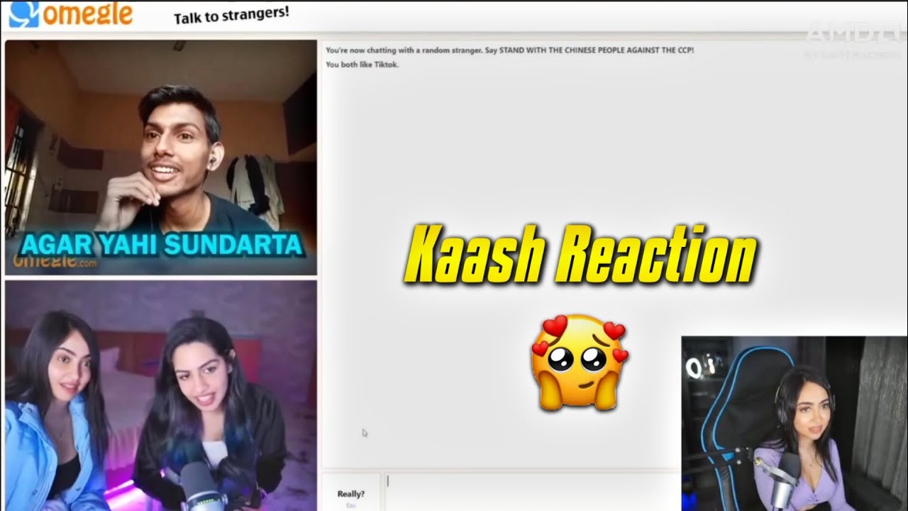 Kaash Reaction on Sharkshe Omegle video | Kaash Plays Funny Highlights