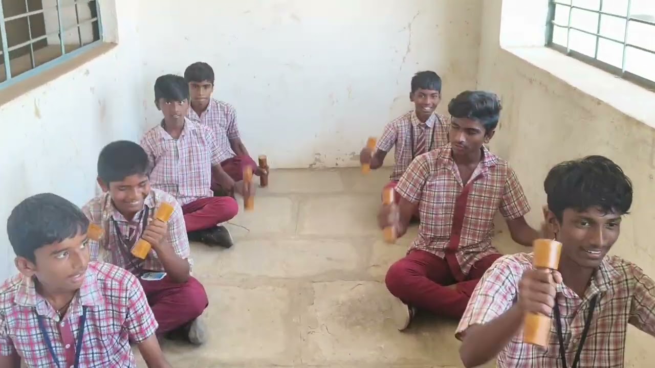 Dumbell exercise session with my students 🤩Govt High school 🏫