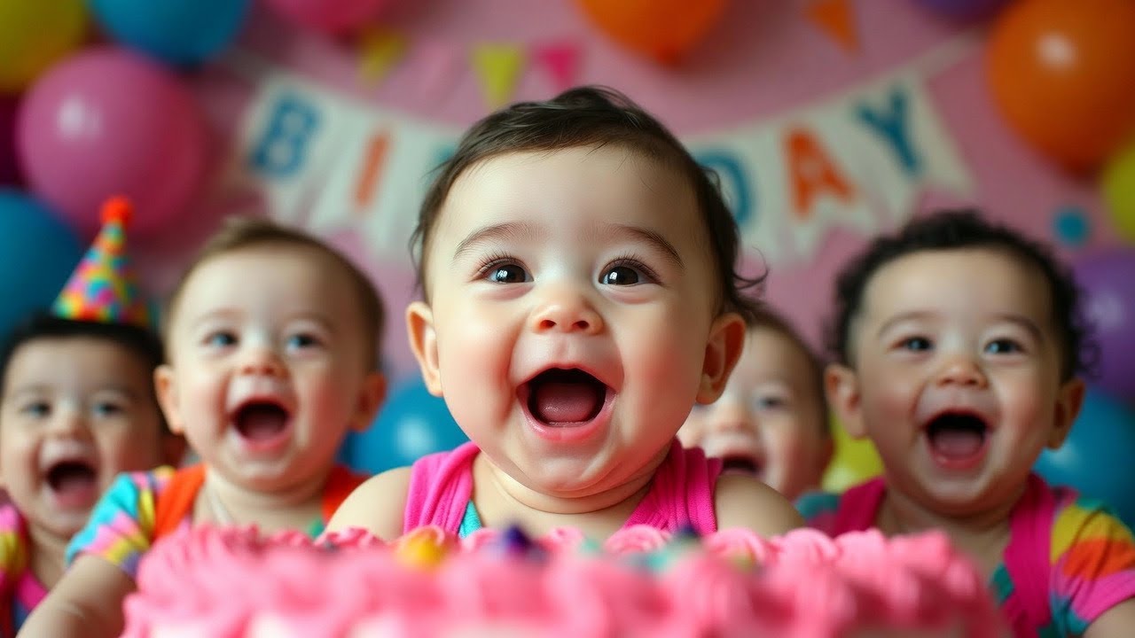 Happy Birthday Song for Kids 🎉 Baby Dance Party (2026) | Cute Baby Dance Party