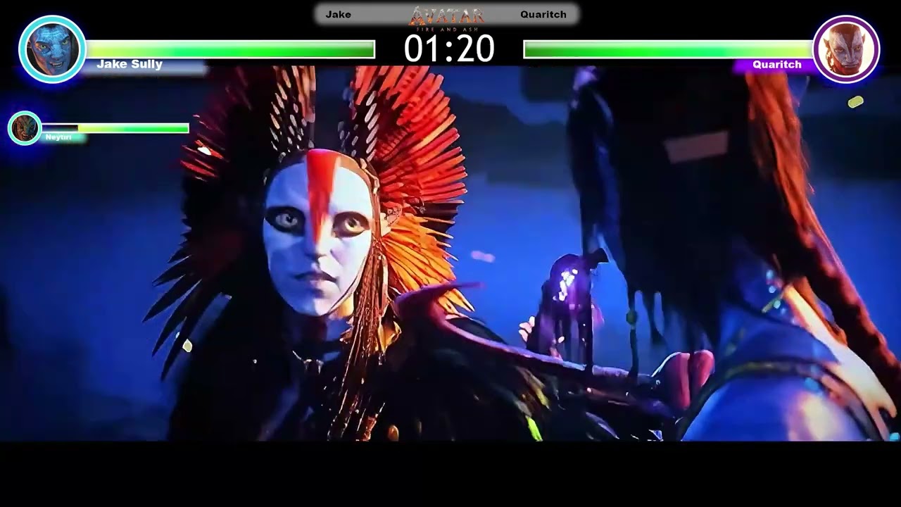 Avatar: Fire and Ash - Jake Sully Vs Quaritch Final Battle with healthbars