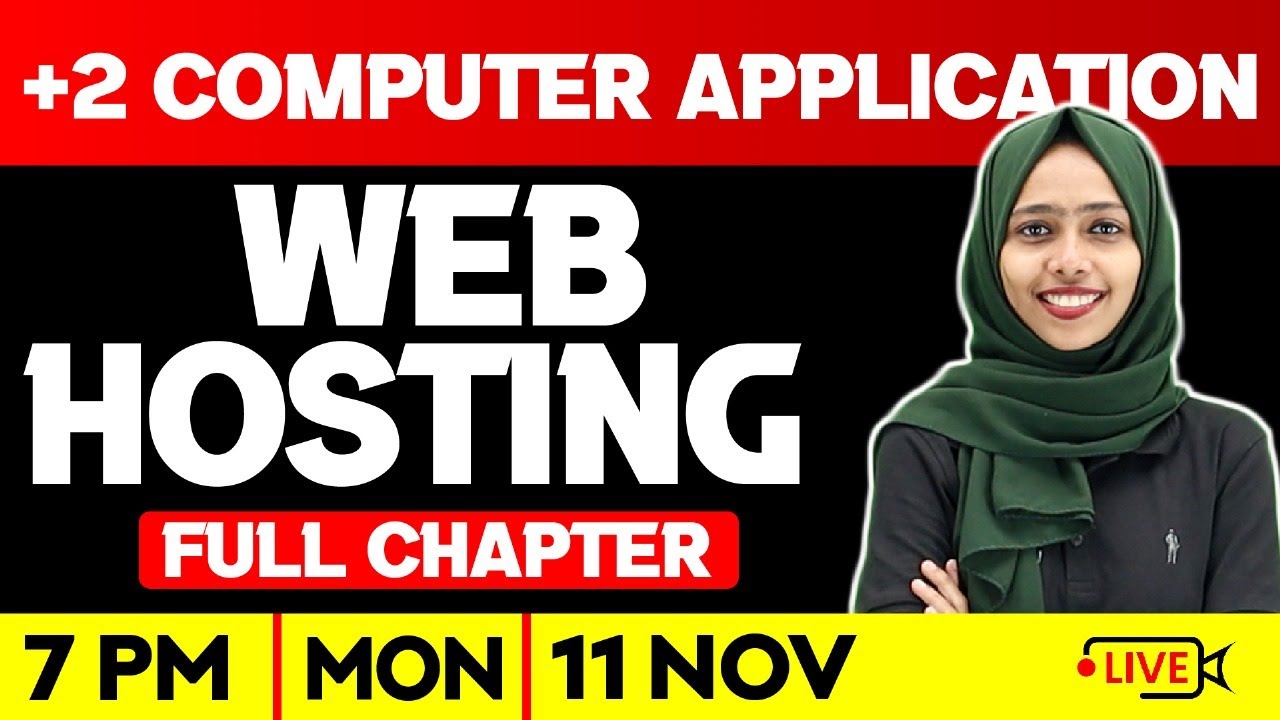 Plus Two Computer Application | Web Hosting  | Full Chapter | Exam Winner