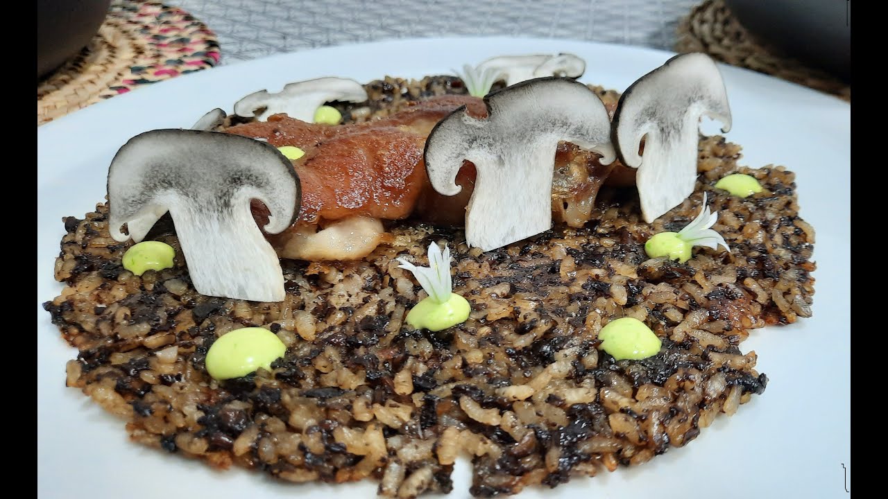 Arroz socarrat de tubaeformis