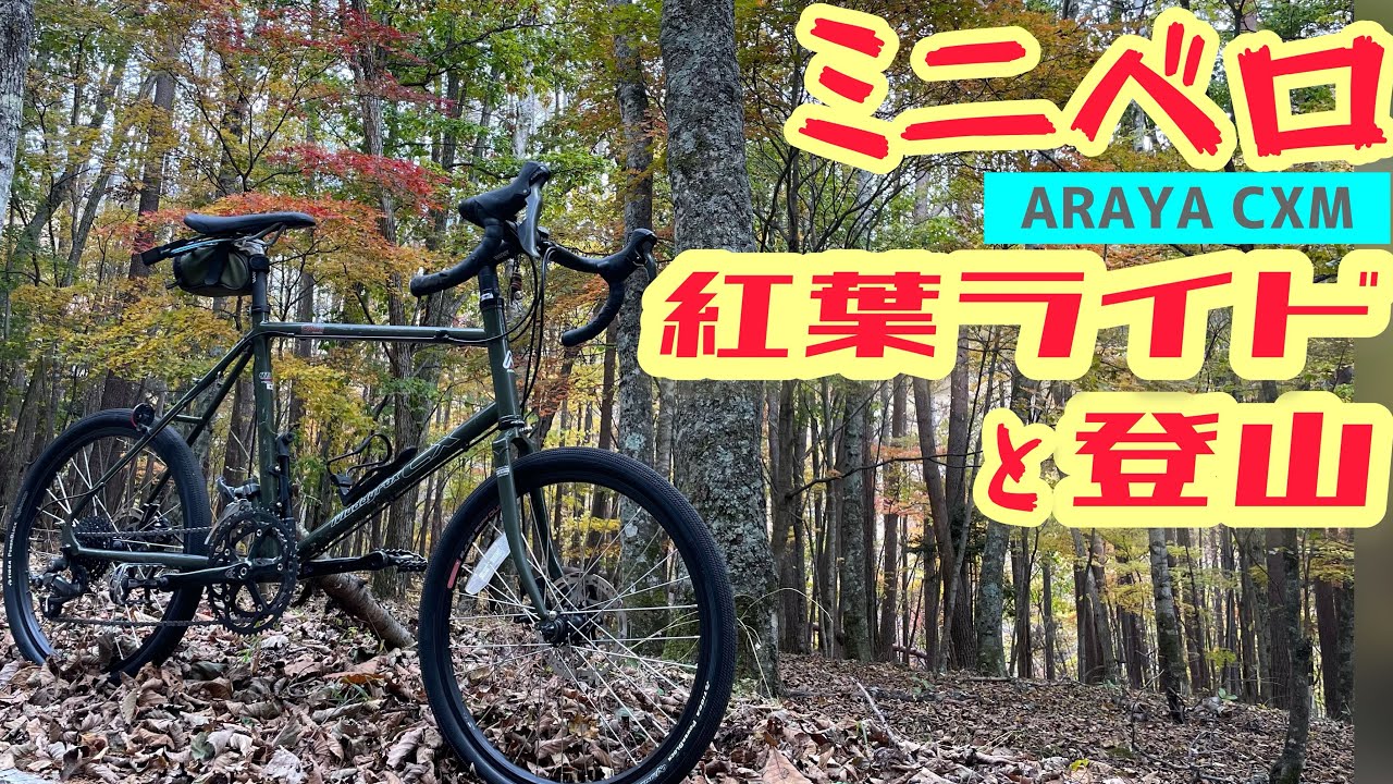 【ミニベロ×紅葉ライド×登山】奥秩父の山を歩いてARAYA CXMと紅葉の中をのんびりとポタリングしてきたよ！