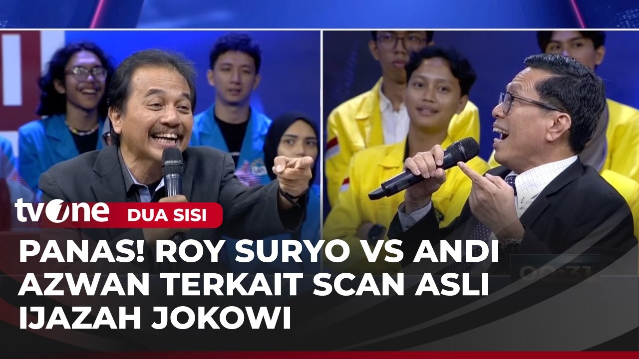 DEBAT! Roy Suryo Cecar Andi Azwan: Ijazah Yang Ditunjukkan Dia Bohong | Dua Sisi tvOne