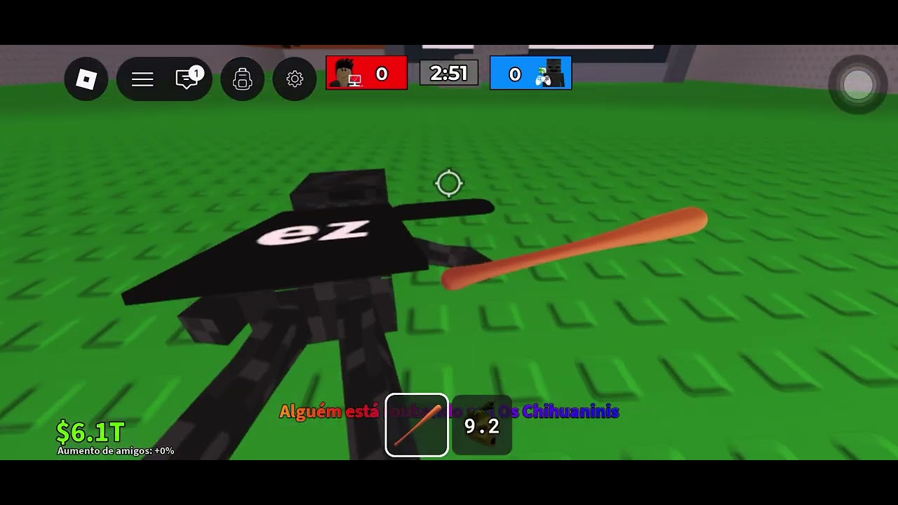 Fui pvp com meu amigo e perdi kkk ):