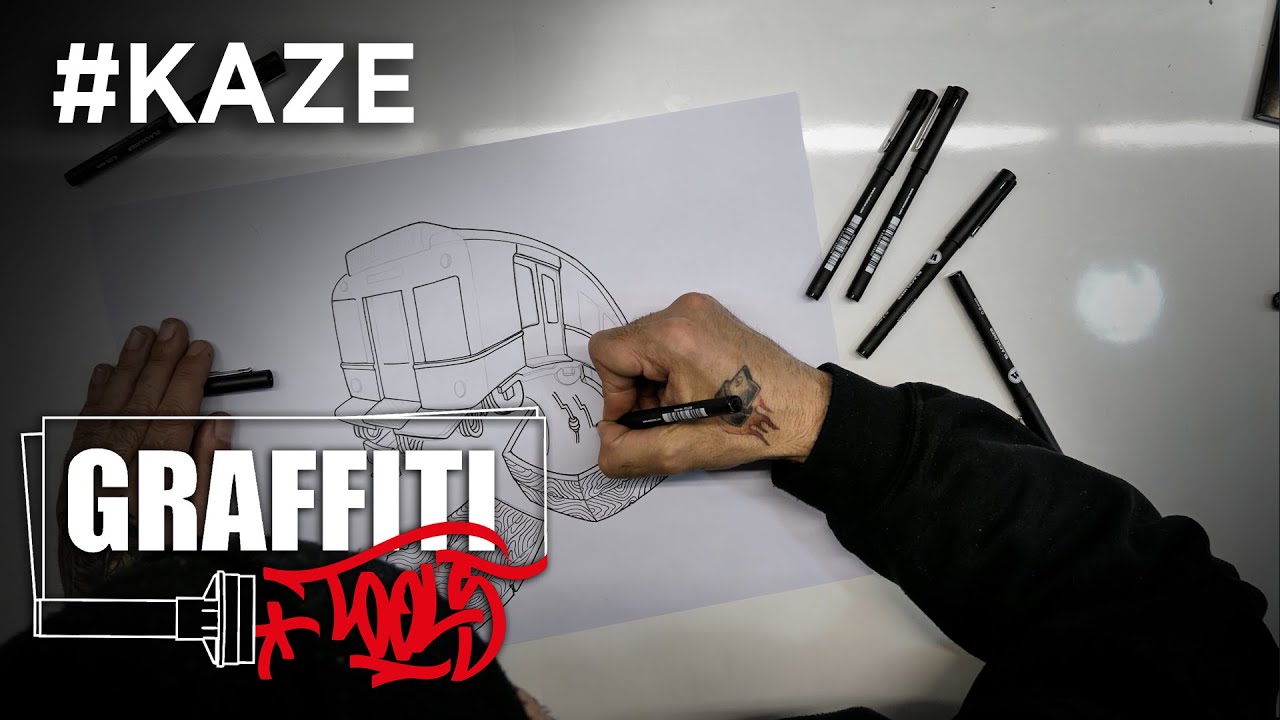 Pintando con Rotuladores de Punta Fina 🎨 Molotow Blackliner ▹ Kaze