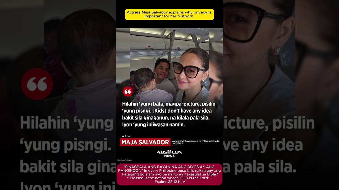 Actress Maja Salvador explains why privacy is important for her firstborn.