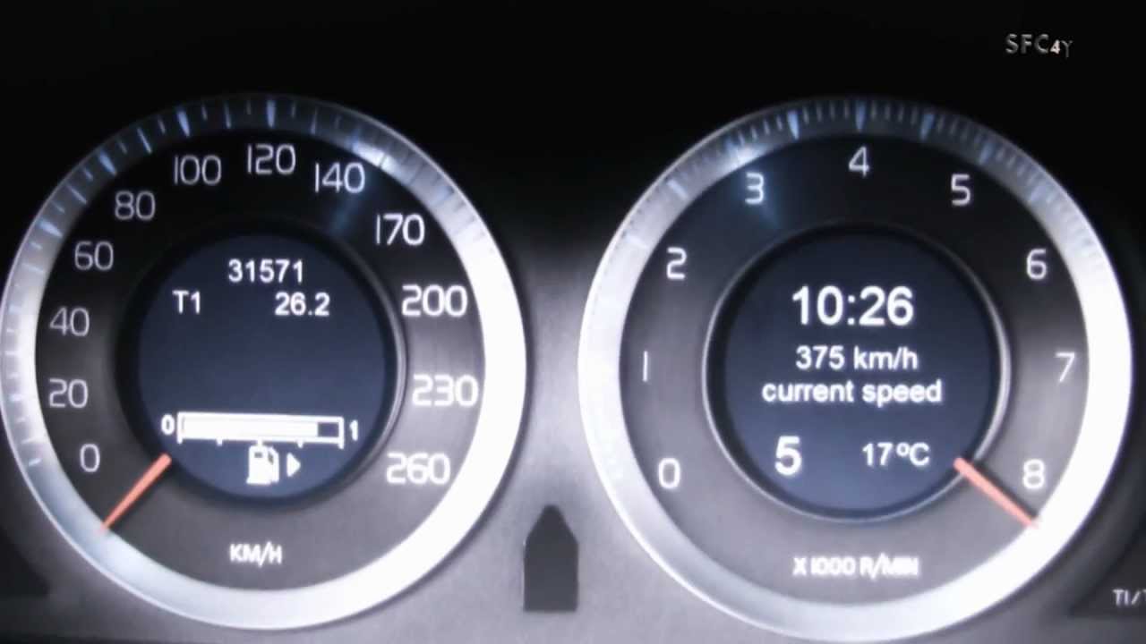 Worlds Fastest Volvo S60 acceleration 100-383 km/h (+800ps, AWD)