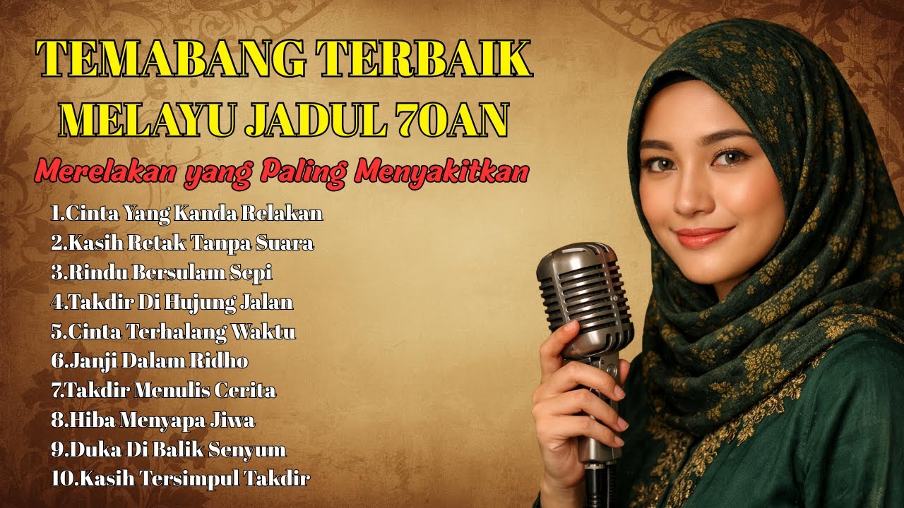 10 Lagu Melayu Jadul 70an Terbaik Sepanjang Masa | Cinta, Takdir & Kerinduan Paling Menyentuh