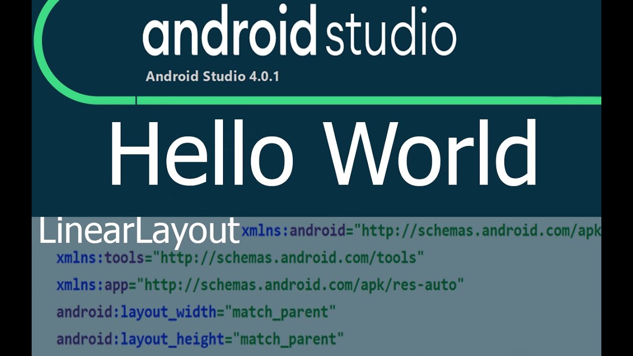 Android - Hello world with a simple Linear layout design