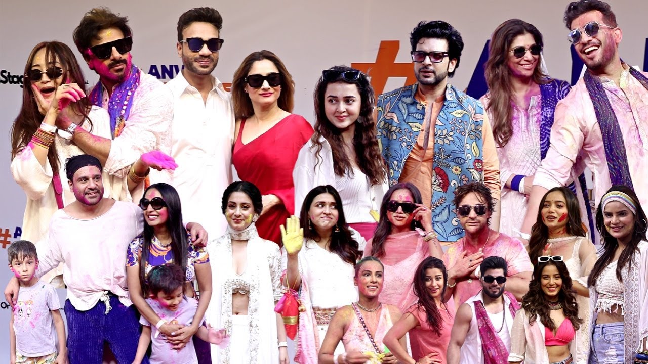 Celebs At #AnVi Ki Rasleela Holi Party 25 - Karan Veer, Chum, Teja, Karan, Nia, Isha, Mannara, Arjun