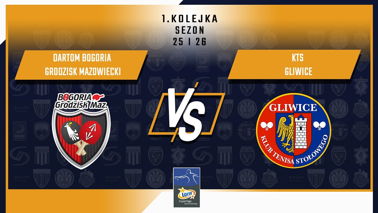 1. Kolejka LOTTO Superligi - Dartom Bogoria Grodzisk Mazowiecki vs KTS Gliwice