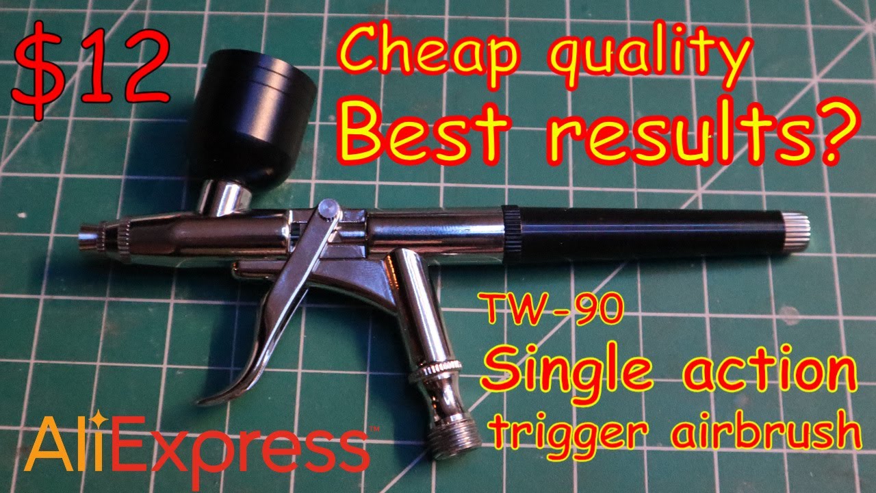 tw-90 trigger single action airbrush review (PS-275 Mr. Airbrush Procon Boy clone)