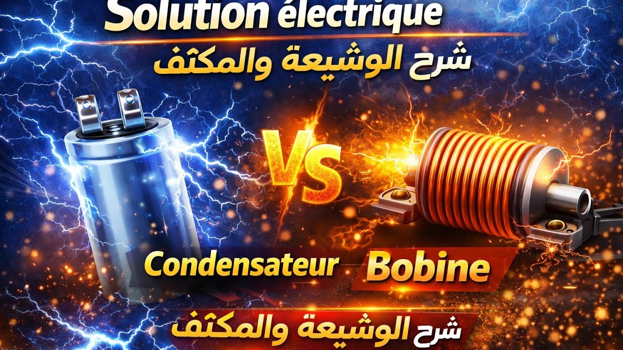 شرح المكتف والوشيعة candensateur vs bobine 