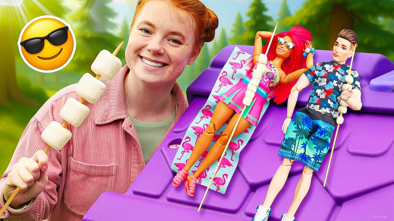 Ein Campingabenteuer mit Barbie und Ken 🏕️ Im Regen ohne Zelt