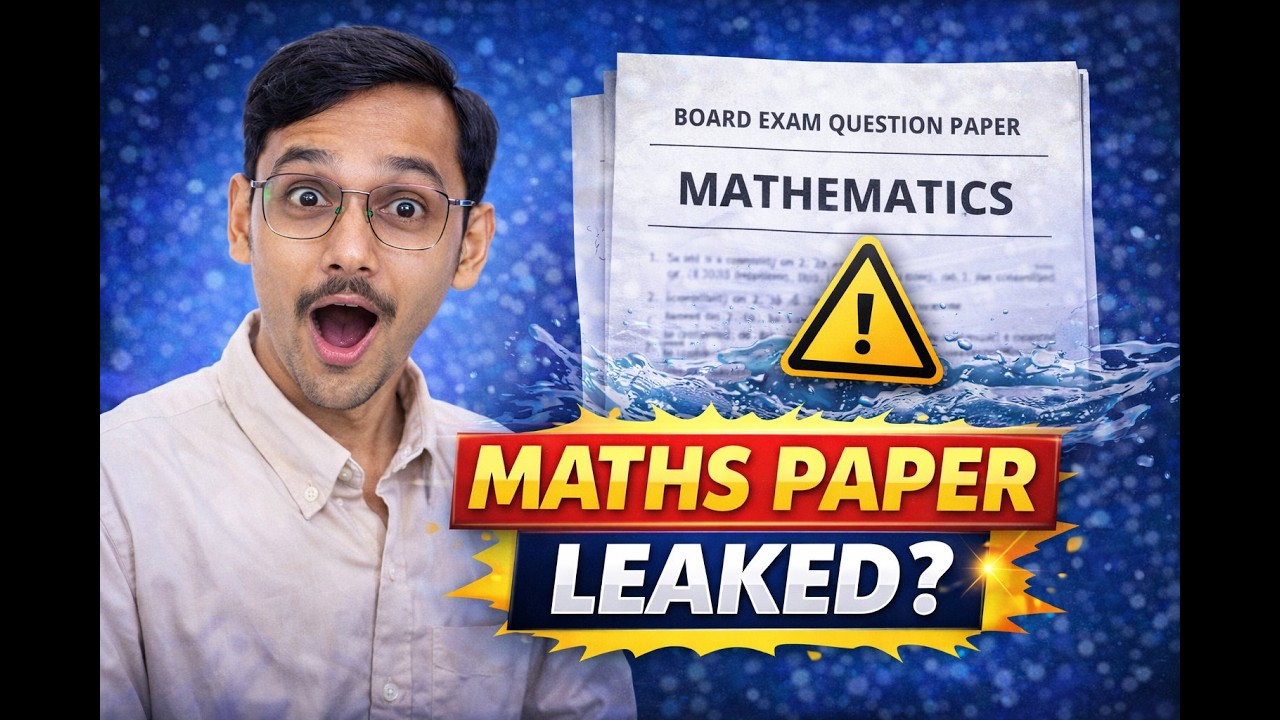 👉 Maths Paper Leaked? 🤯 | Most Important Questions for Boards
