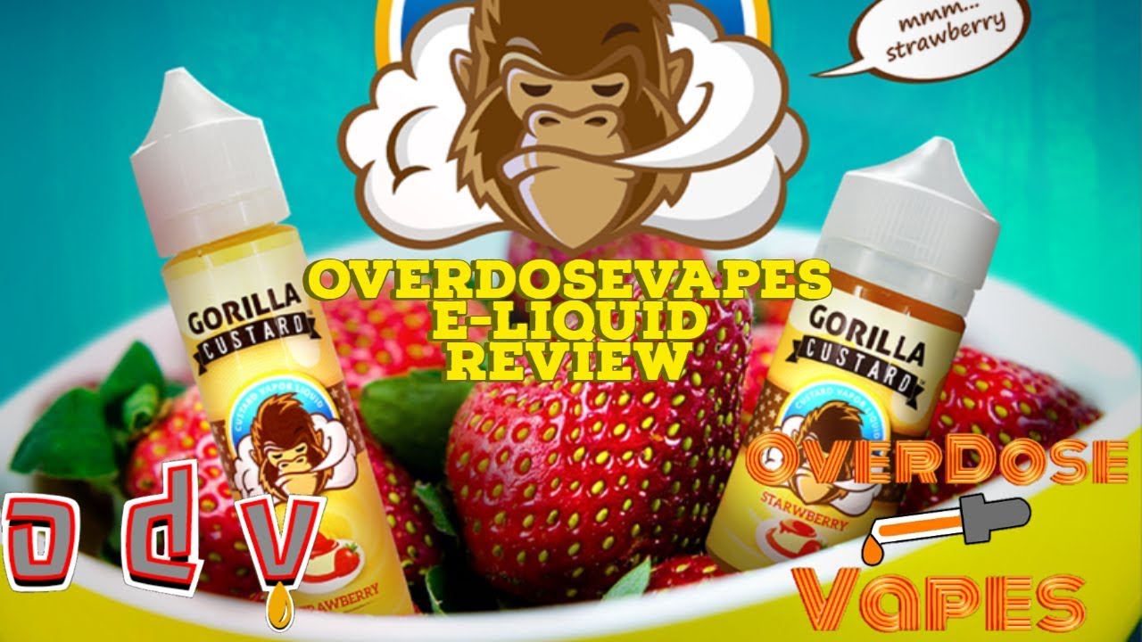 Gorilla Custard Strawberry | Original and Salt Nic  | OverDoseVapes  E-Liquid Review