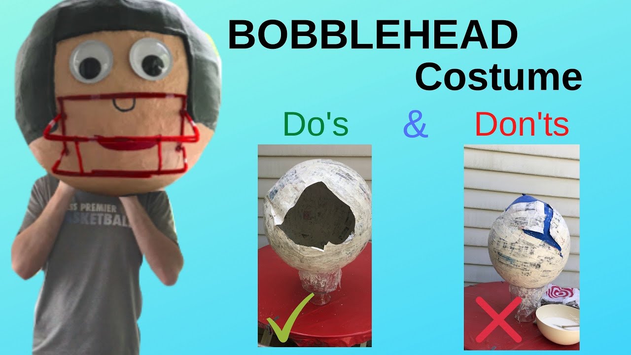 DIY Bobblehead Costume Do's and Dont's- How to make a life-sized Bobblehead Costume and Stage Prop