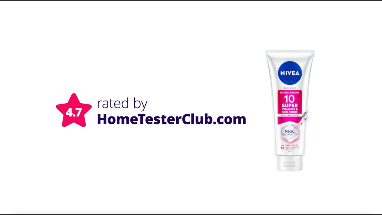 Nivea Extra Bright 10 Super Vitamins Serum Lotion​ featured by HomeTesterClub.com