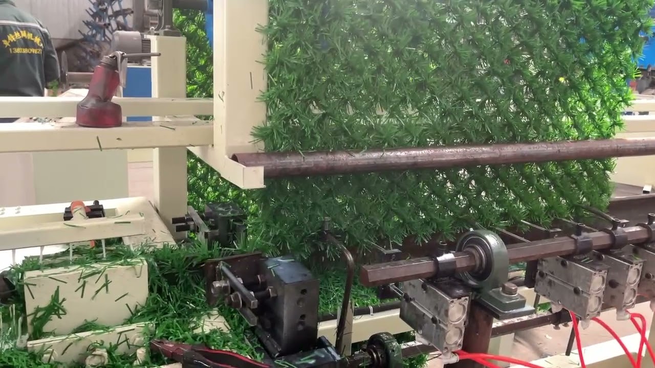 Full automatic artificial grass fence making machine
