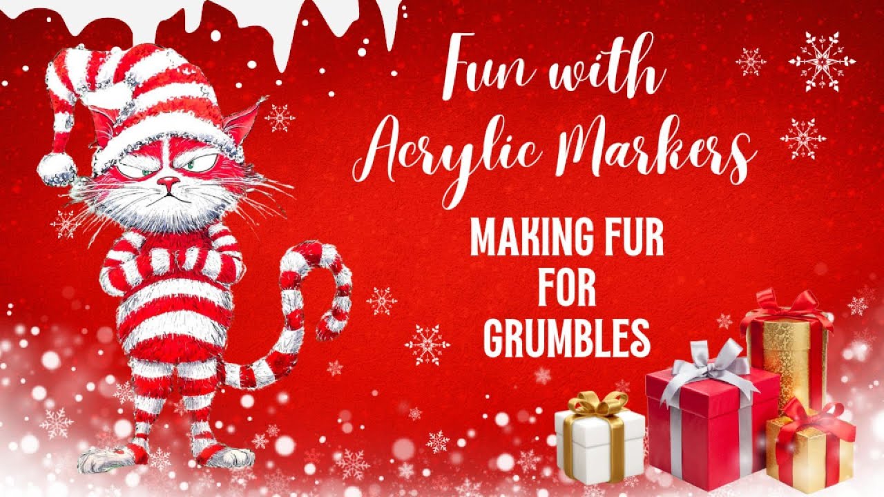 Fun with Acrylic Markers : Making Fur for Grumbles