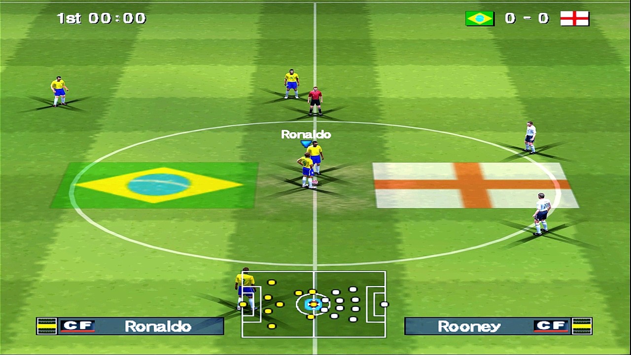 Pro Evolution Soccer 6 - Бразилия против Англии | PS2