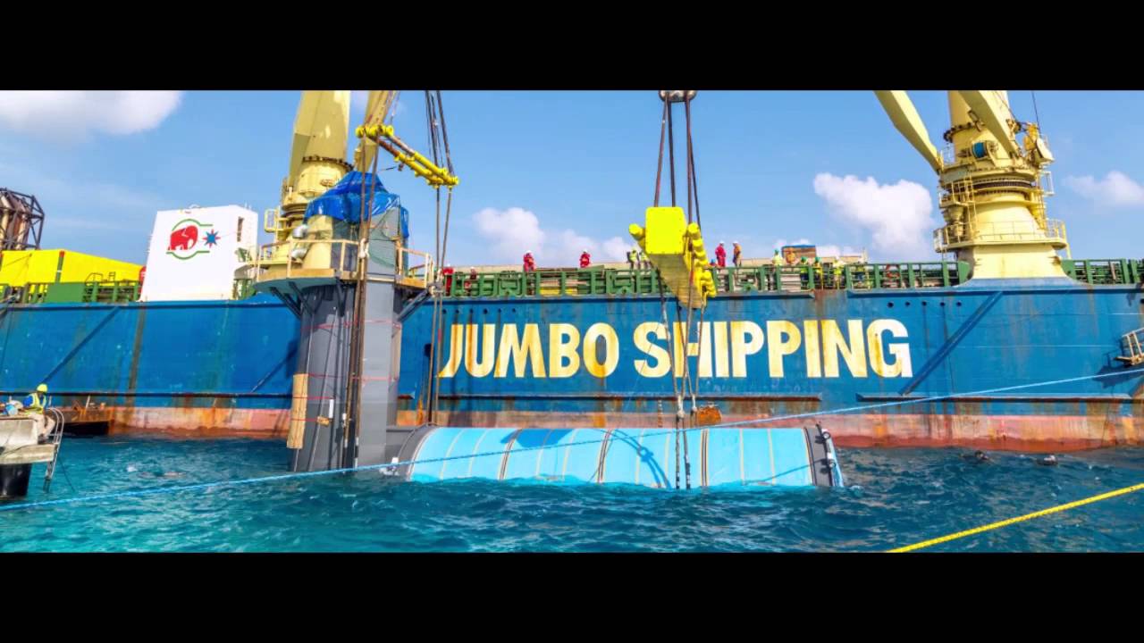 The world's largest underwater restaurant being placed at Hurawalhi Maldives