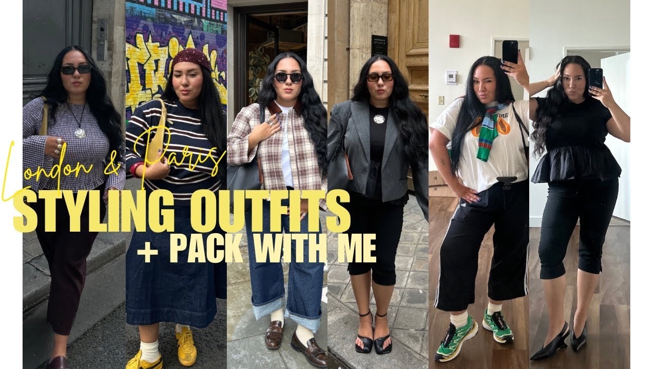 Styling Outfits for London & Paris + Pack with me for my trip! (What's in my Airport bag!)