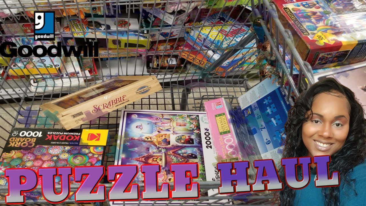 SOOOO MANY PUZZLES IN EXCELLENT CONDITION!!! | GOODWILL HAUL #puzzlelovers #HAUL #unboxing