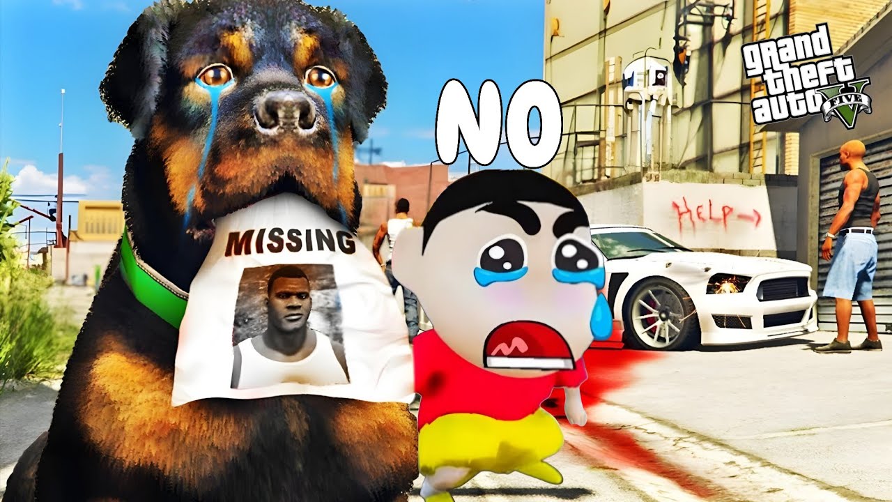 Franklin & Shinchan is Missing in GTA5 | DID CHOP Find franklin ? IN GTA5