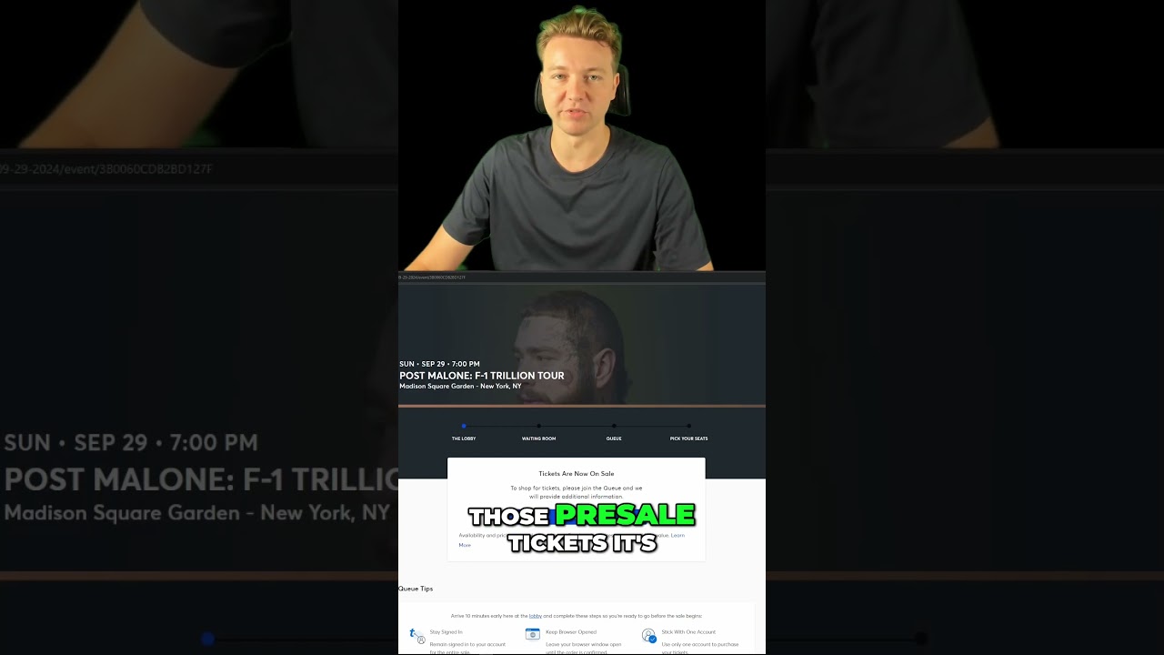 Master the Art of Buying Pre Sale Tickets on Ticketmaster   Step by Step Guide