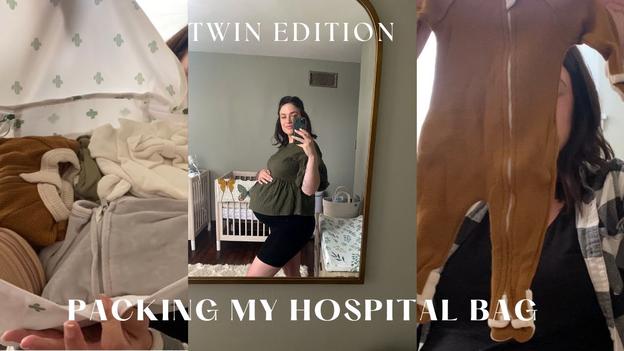 TWIN PREGNANCY| WHAT'S IN MY HOSPITAL BAG| 2022| REALISTIC PACKING FOR C SECTION| TWIN DELIVERY PREP