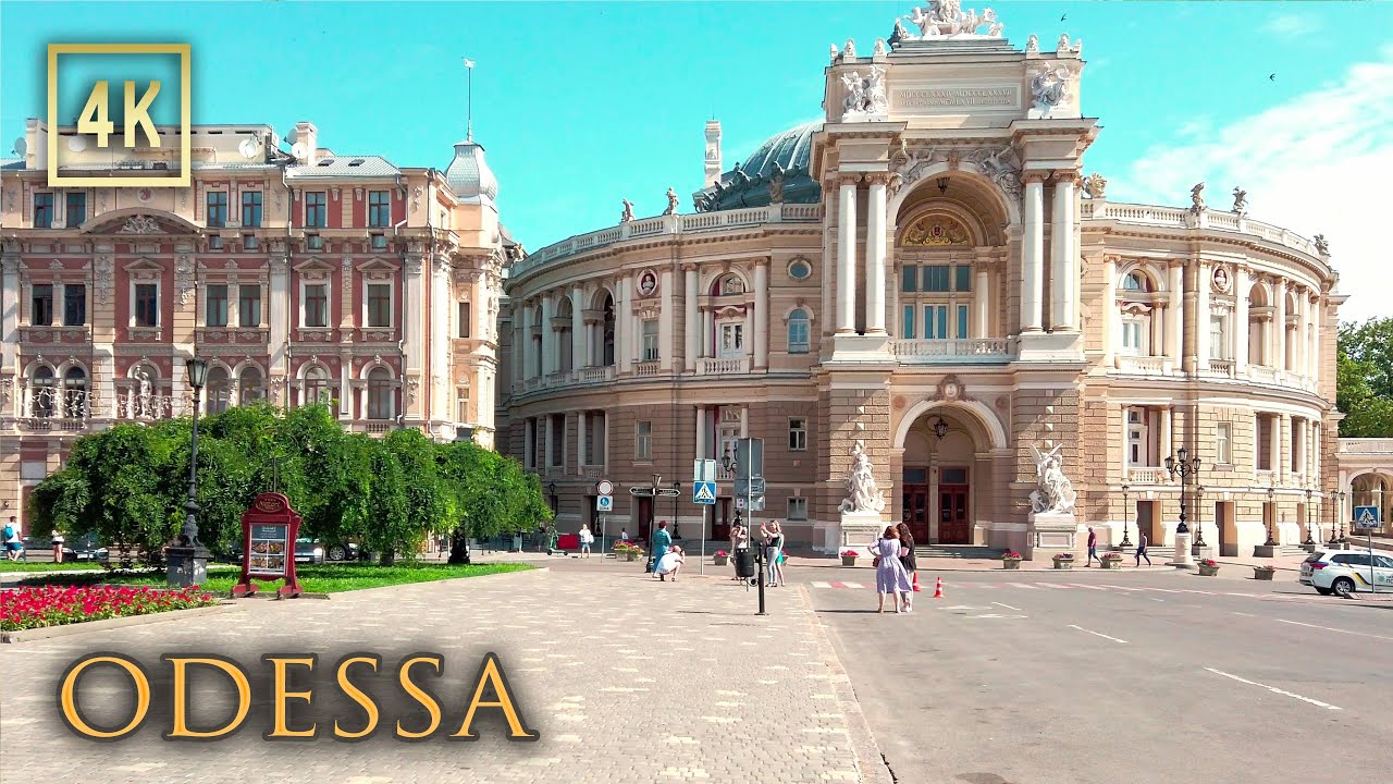 The Pearl of the Black Sea - Odessa Ukraine - 4K City Walk