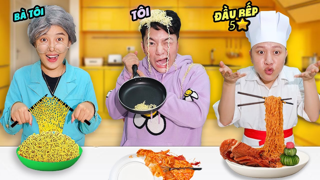 Cuộc Chiến Nấu Mì Của TÔI vs BÀ vs ĐẦU BẾP 5 SAO !!!