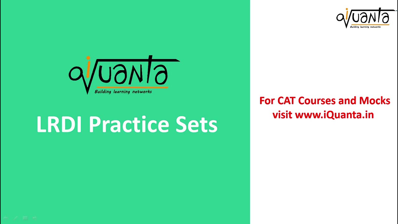 iQuanta SET 18 - The LRDI master || Circular Arrangement || CAT