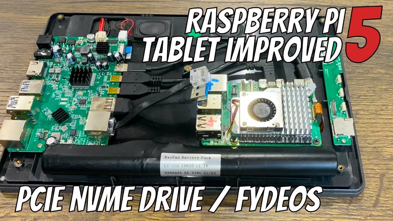 Планшет Raspberry Pi 5 с NVMe. Raspberry Pi 3