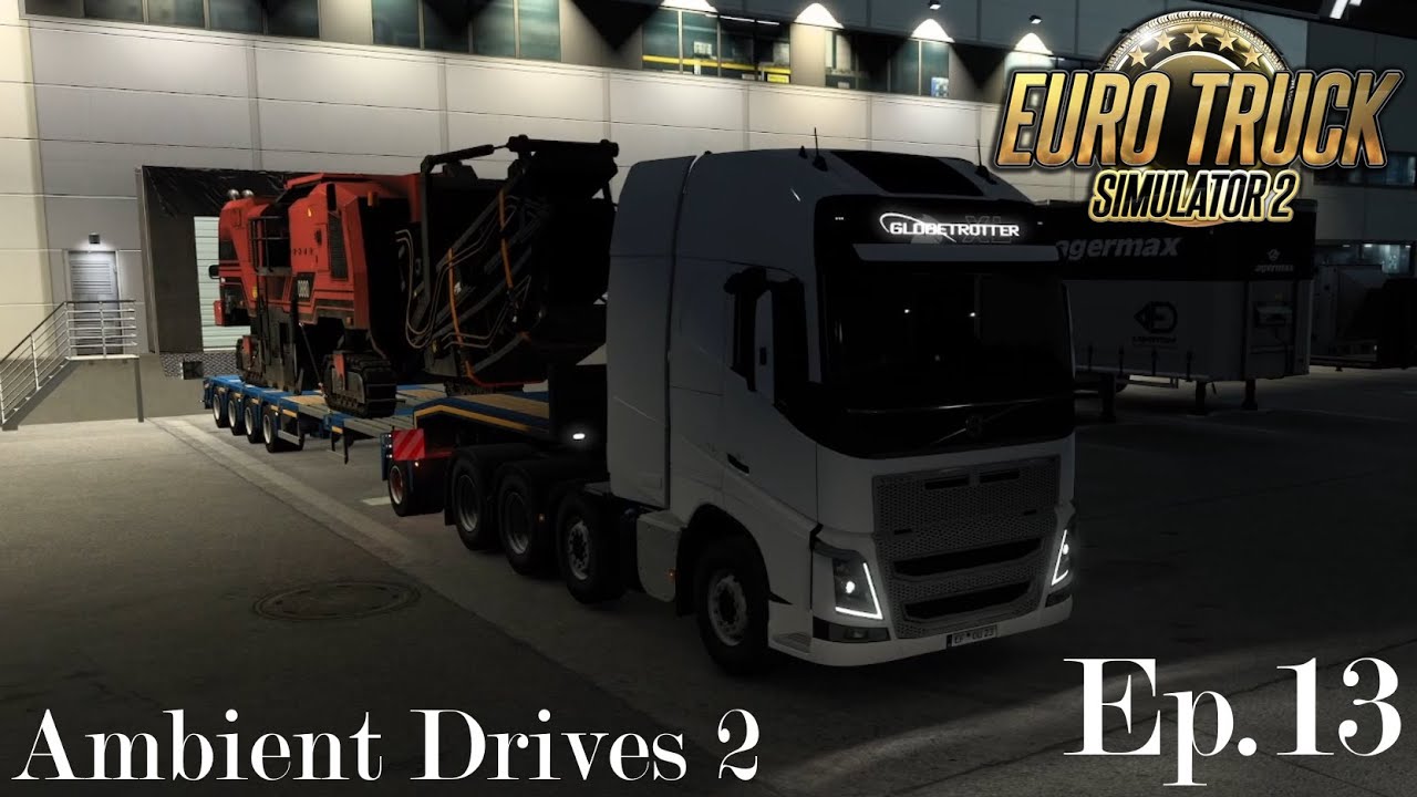 ETS2 Ambient Drives | Episode 13 – Nuremberg to Brussels | Asphalt Miller Heavy Haul