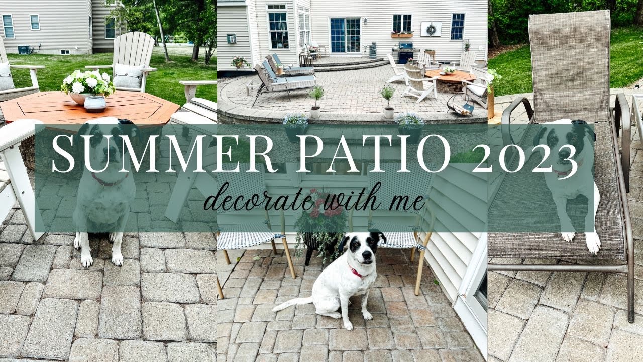 SUMMER 2023 PATIO DECORATE WITH ME | SIMPLE PATIO DECORATING IDEAS