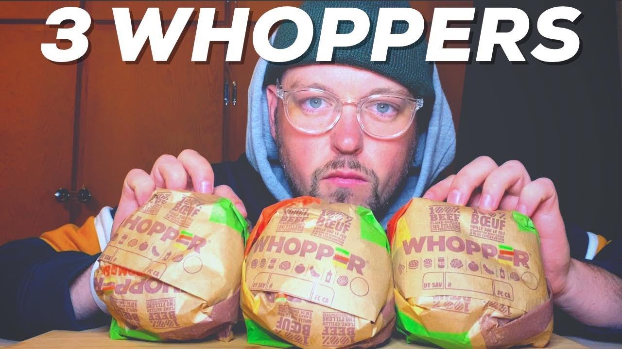 EATING 3 WHOPPERS AFTER 36 HOUR FAST - CHALLENGE