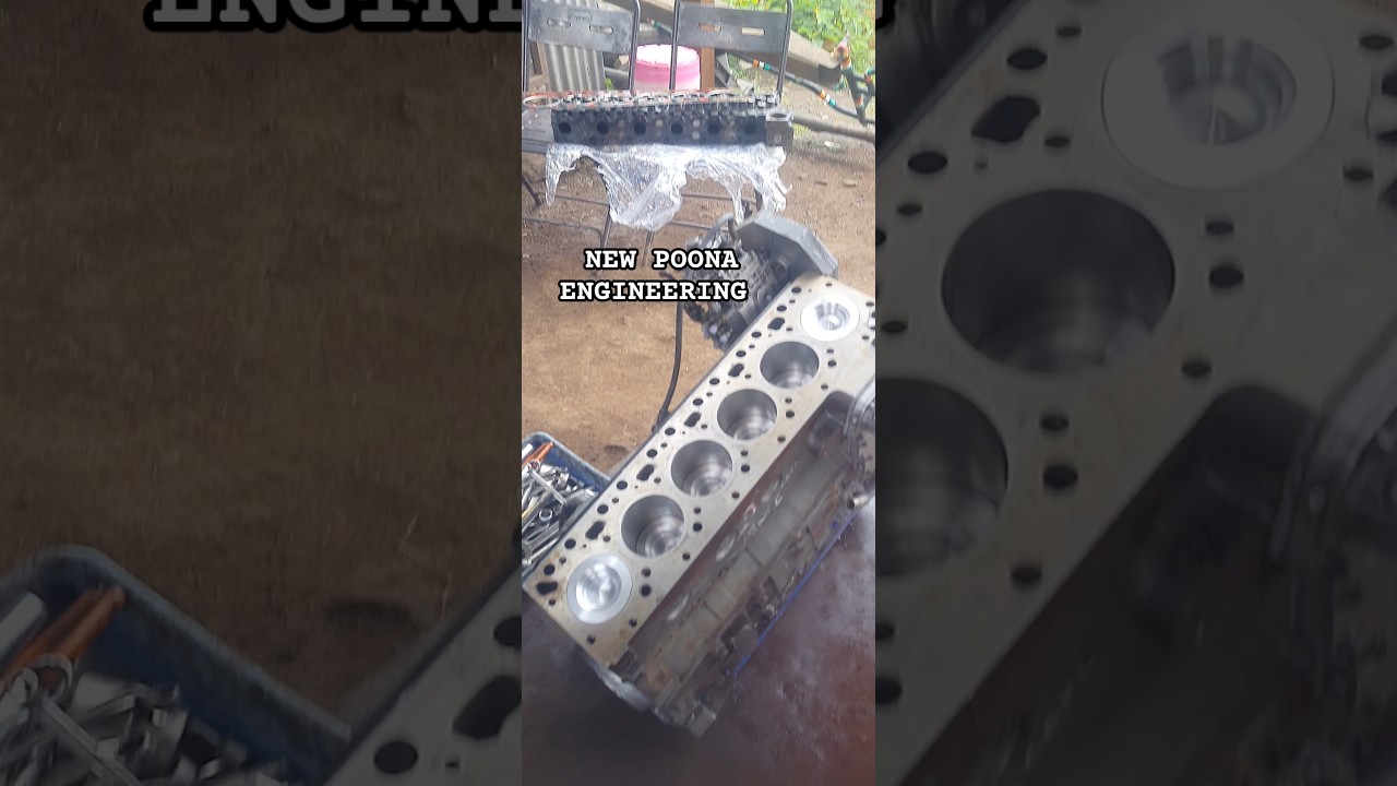 Tata Cummins Full Engine Assembly  #shortsfeed #automobile #engine #machine #grinding