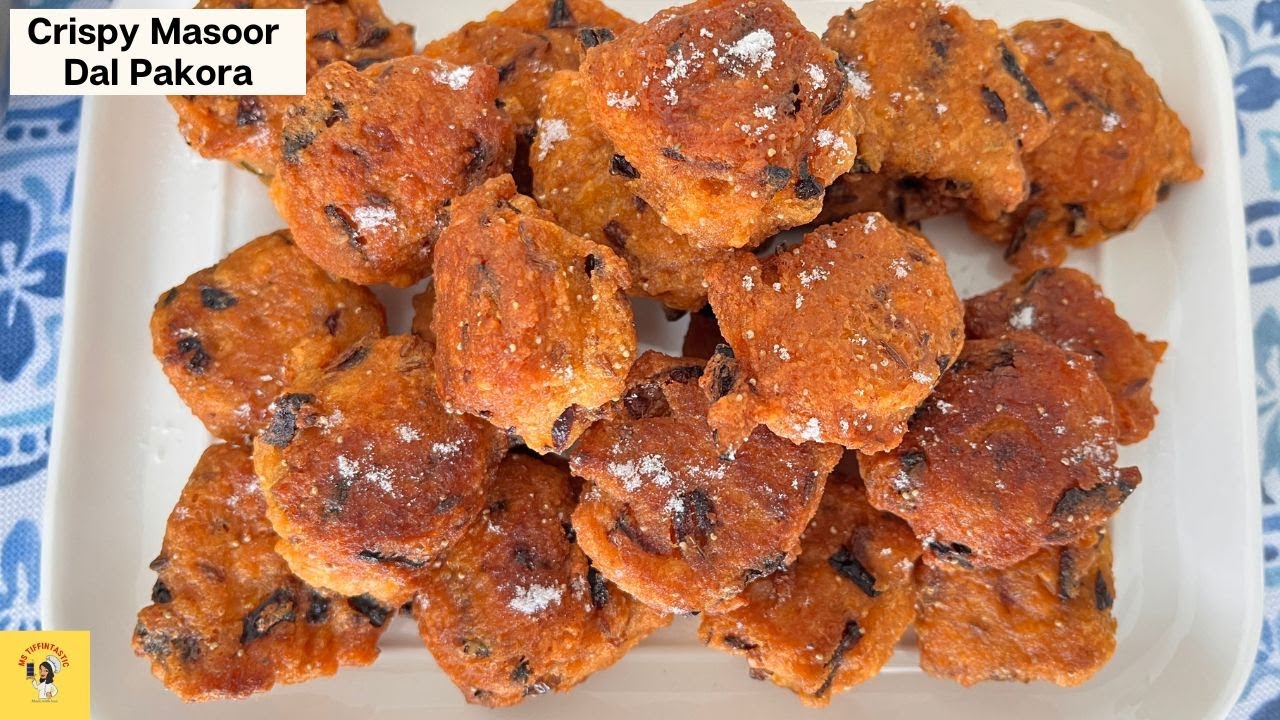 Crispy Masoor Dal Pakora | Dal ke Pakode | Masoor Dal Pakora Bengali Recipe