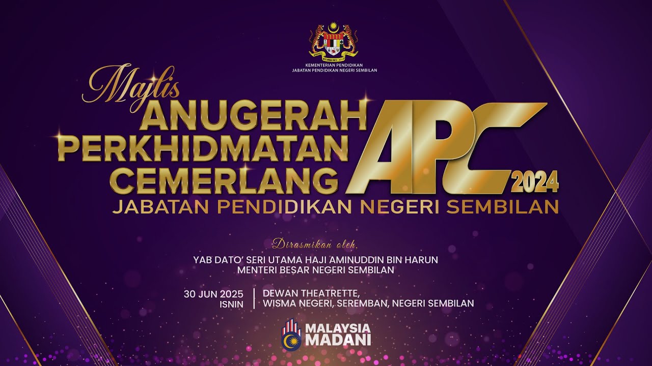 SSTP JPN9| MAJLIS ANUGERAH PERKHIDMATAN CEMERLANG JPN NEGERI SEMBILAN 2024
