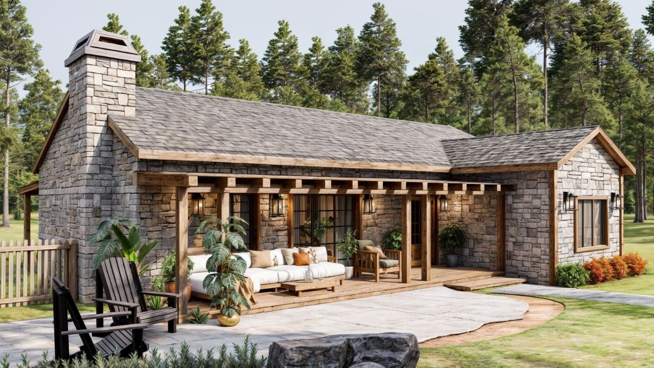 The Best Rustic Small House Ever! A Warm, Family-Centered Retreat