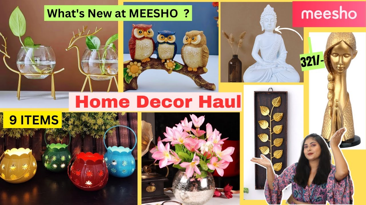 Home Decor Haul || Cheapest Meesho Home Decor Starts at Rs. 234/- || 